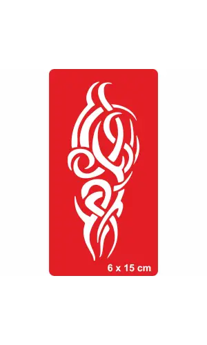 Tribal 209 Tattoo Geçici Dövme Şablonları Kına Kalıpları