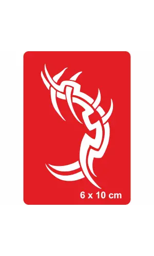 Tribal 67 Tattoo Geçici Dövme Şablonları Kına Kalıpları