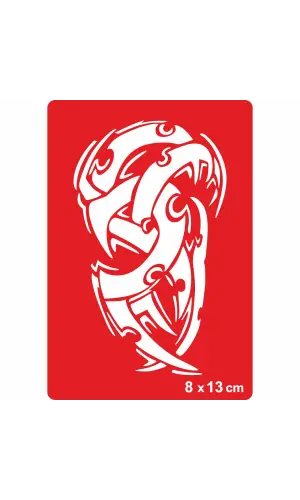 Tribal Kemerler Tattoo Geçici Dövme Şablonları Kına Kalıpları