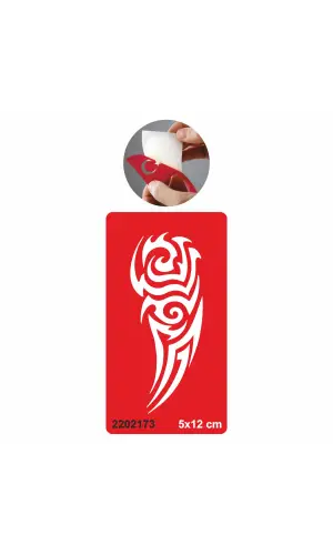 Tribal Kol  Tattoo Geçici Dövme Şablonları Kına Kalıpları