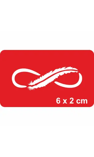 Tüy Hafifliğinde Sonsuz Huzur Tattoo Geçici Dövme Şablonları Kına Kalıpları