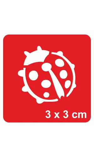 Uğur Böceği-1 Tattoo Geçici Dövme Şablonları Kına Kalıpları