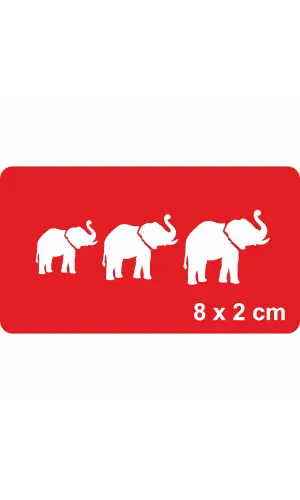 Uğurlu Filler Tattoo Geçici Dövme Şablonları Kına Kalıpları