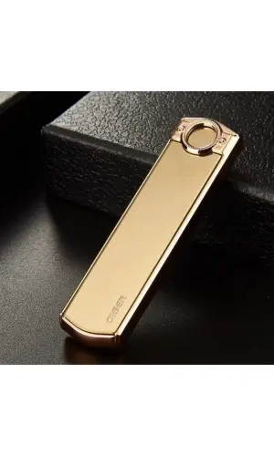 AlsepeteAvm Usb Şarjlı Gold King Şarjlı Çakmak