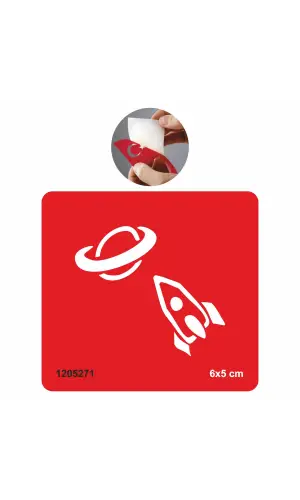 Uzay Roket  Tattoo Geçici Dövme Şablonları Kına Kalıpları