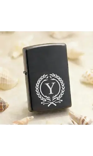 Y Harfli Kişiye Özel Harf Baskılı Benzinli Çakmak