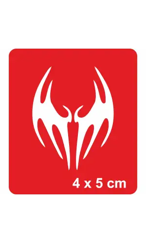 Yarasa Kanatları Tattoo Geçici Dövme Şablonları Kına Kalıpları