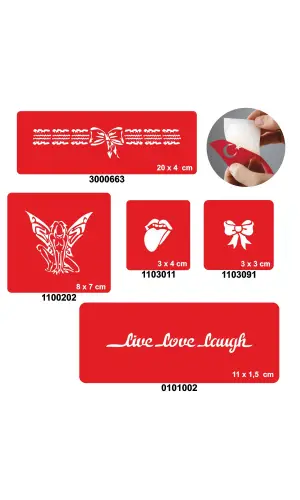 Yaşa Sev Gül 5li Set Geçici Dövme Kına Şablonu