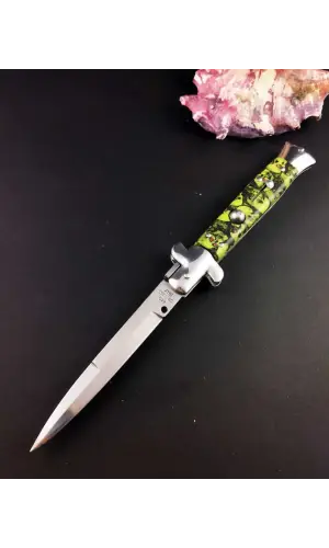 Yeşil Kuru Kafa 25 CM İtalyan Stiletto