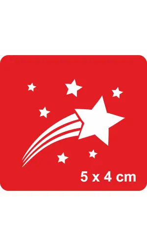 Yıldız Kayması Tattoo Geçici Dövme Şablonları Kına Kalıpları