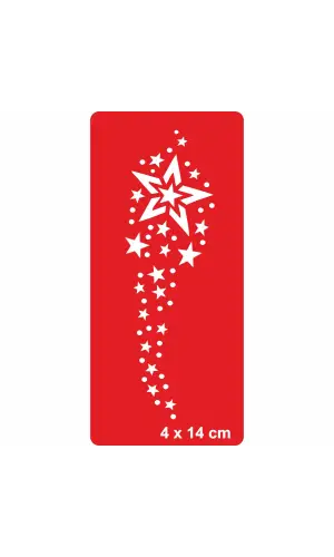 Yıldızlı Yaz Gecesi Tattoo Geçici Dövme Şablonları Kına Kalıpları