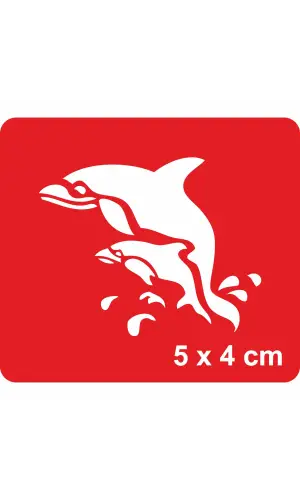 Yunus ve Yavrusu Tattoo Geçici Dövme Şablonları Kına Kalıpları