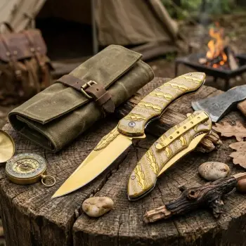 Knivox Browning Desenli Gold Kamp Çakısı