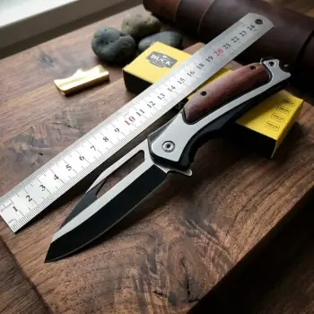 Knivox Buck Ahşap Kabze Kamp Çakısı