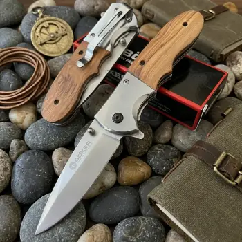 Knivox Böker Ahsap Kabze Kamp Çakısı