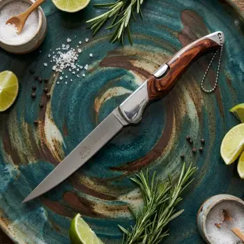 Knivox Columbia Company A-030-A Ahşap Kabze Kamp Çakısı