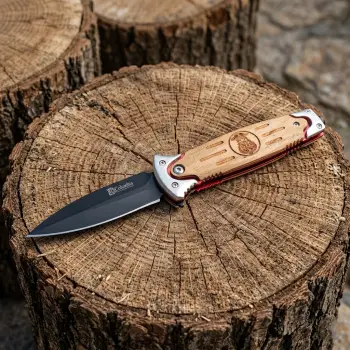 Knivox Columbia Company FST-1103-1 Ahşap Police Kamp Çakısı