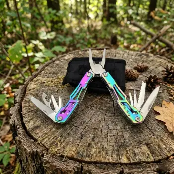 Knivox Alaska 325 Outdoor Kamp ve Hayatta Kalma Pensesi - Gökkuşağı Serisi Paslanmaz Çok Amaçlı El Aleti