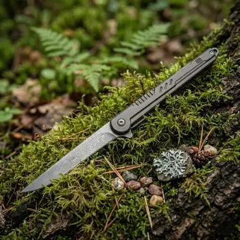 Knivox Sibiya Company Özel Tasarım İnce Gövde Katlanır Bıçak - Yüksek Karbonlu Çelik