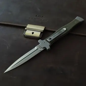 Aga Campolin Zero Plus Haki Mandallı İtalyan Stiletto