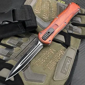 Becnhmade İçten Çıkmalı Ahşap Kabze Kamp Çakısı