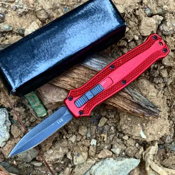 Knivox Microtech 5.11 Red Minik İçten Çıkmalı Kamp Seti