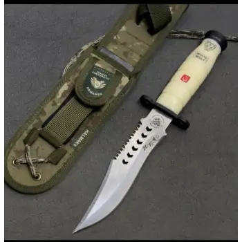 Knivox Halmak Beyaz Komando Avcı Bıçağı