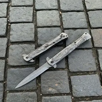 Knivox Browning Black Titanyum Kaplama Ejderha İşlemeli Kamp Çakısı