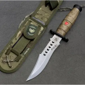 Knivox Halmak Haki Komando Avcı Bıçağı