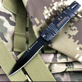 Knivox Browning Kara Mamba Kamp Çakısı