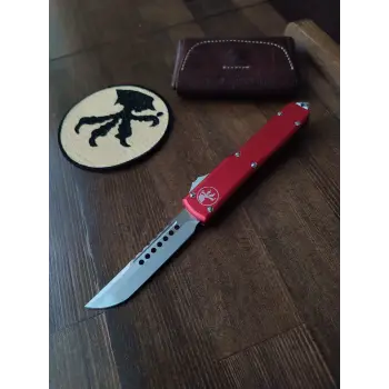 Knivox Microtech Kırmızı Ultratech D2 Çelik İçten Çıkmalı Çakı