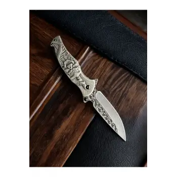 Knivox Browning Kuru Kafa İşlemeli Kamp Çakısı