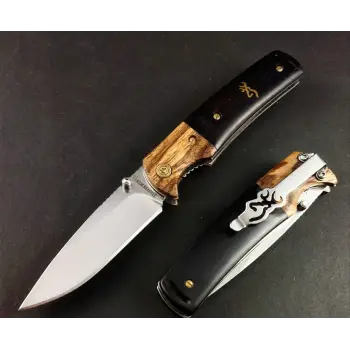 Knivox Sibirya Company S2101 Ahşap Kabze Manuel Kamp Çakısı