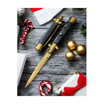 Knivox Akc Siyah Gold İtalyan Stiletto