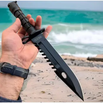 M9 Bayonet Siyah Kamp Avcı Bıçağı