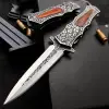 Knivox Browning Desenli Çelik Kabze Kamp Çakısı
