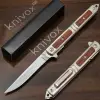Knivox M390 Ahşap Çelik Kamp Çakısı