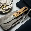 Knivox Sibirya Company CPM 154 Çelik Sürgülü Çakı - Gold Seri