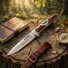 Knivox Columbia Company A3123-A Ahşap Kabze Kamp Çakısı