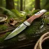 Knivox Columbia Company A3946-C Ahşap Kabze Manuel Kamp Çakısı