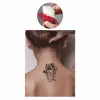 Dumanlı Kafa İskelet Tattoo Geçici Dövme Şablonları Kına Kalıpları