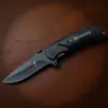 Knivox 338BK Black Ahşap Kabze Manuel Kamp Çakısı