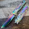 Knivox S2076 Gökkuşağı Akrep İşlemeli Kurtarma Kamp Çakısı