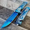 Knivox S2706-X Mavi Akrep İşlemeli Kurtarma Kamp Çakısı