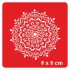 Mandala 355 Tattoo Geçici Dövme Şablonları Kına Kalıpları