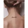 Nefes Yazı Tattoo Geçici Dövme Şablonları Kına Kalıpları