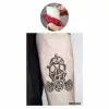 Nükleer Maske Şablonu Geçici Dövme Deseni Tattoo Geçici Dövme Şablonları Kına Kalıpları