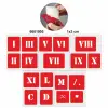 Roma Rakamı 5li Set Dövme Kına Şablonu