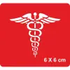 Tıp Sembolü-Caduceus(Kadüse) Tattoo Geçici Dövme Şablonları Kına Kalıpları