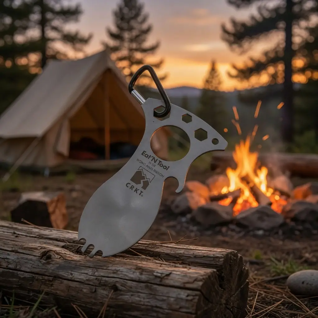 Knivox Crkt Grey 9100K EatN Tool Çatallı Kaşık Seti